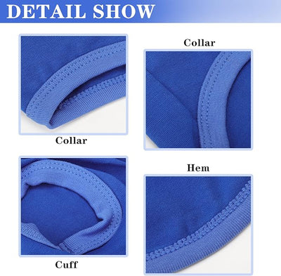 Stylish Cotton Dog Shirt with Print, Soft & Breathable, All-Season Comfort, Fits Most Breeds - Perfect Pet Apparel for Small, Medium, Large Dogs.Blue&4XL