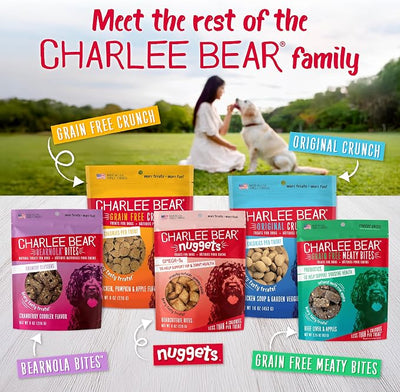 Charlee Bear Bearnola Bites Dog Treats, P.B. & Honey Flavor, 8oz (Pack of 2)