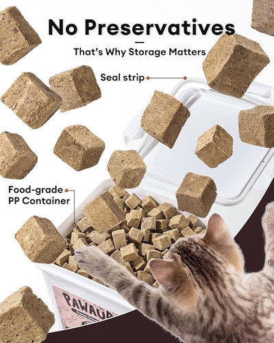 Freeze-Dried Beef Liver Treats for Dogs & Cats, (1.1lb) Value Tub, Single Ingredient, High-Protein, Grain-Free Natural Treat, Perfect for Training Rewards or Meal Topper