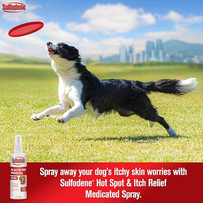 Sulfodene Hot Spot & Itch Relief Medicated Spray for Dog 8oz,(Pack of 2)