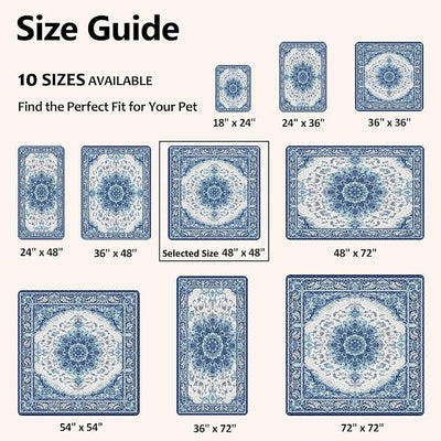 Washable Pee Pads for Dogs, Reusable Puppy Potty Training Pads, Ultra-Absorbent Thick Waterproof Leak-Proof Non-Slip Pads & Mat for Crate, Playpen, Floor, Whelping & Housebreaking , 2 Pack 48"x48"