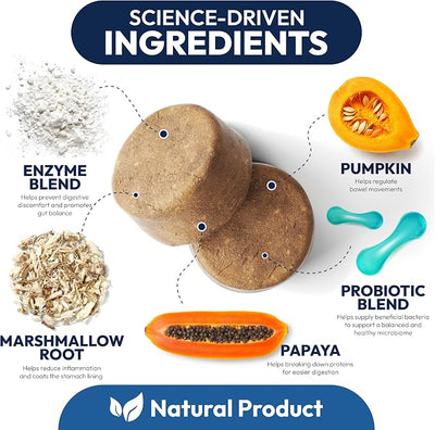 Probiotics for Dogs - 250 Dog Probiotics Chews - Digestive Enzymes & Prebiotics - Support Gut Health, Diarrhea, Gas & Constipation Relief - Itchy Skin, Allergies, Yeast Balance - Advanced Supplement