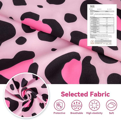 cyeollo Dog Recovery Suit Female, Breathable Surgery Suit for Dogs Female After Spayed, Soft Surgical Body Suit Dog Onesie, E-Collar & Cone Alternative, Anti-Licking Wound Surgery Clothes, Leopard XS