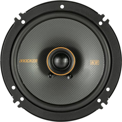 KICKER 51KSC6504 KS-Series 6.5" Coaxial Speakers with .75" tweeters, 4-Ohm, Pair