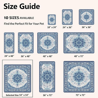 Washable Pee Pads for Dogs, Reusable Puppy Potty Training Pads, Ultra-Absorbent Thick Waterproof Leak-Proof Non-Slip Pads & Mat for Crate, Playpen, Floor, Whelping & Housebreaking , 2 Pack 54"x54"