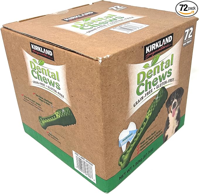 Kirkland Signature Dental Chews 72 Dog Treats