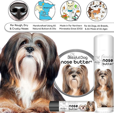 The Blissful Dog Lhasa Apso Unscented Nose Butter - Dog Nose Butter, 0.15 Ounce