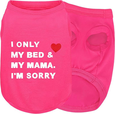Stylish Cotton Dog Shirt with Print, Soft & Breathable, All-Season Comfort, Fits Most Breeds - Perfect Pet Apparel for Small, Medium, Large Dogs.Rosered&l