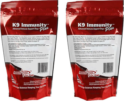 Aloha Medicinals K9 Immunity Plus, Immune Support Supplement for Dogs Over 70 lbs, Organic and Mushroom Enhanced Dog Health Supplies, Pack of 2, 90 Chews