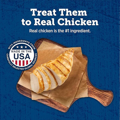 Blue Buffalo True Chews Dog Treats, Made in the USA with Natural Ingredients, Chicken Bacon Recipe, 22-oz Bag, (Pack of 4)