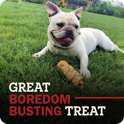 Redbarn Pet Products All-Natural Large Beef Cheek Rolls for Dogs, Chicken & Carrot Glazed - Single Ingredient Grain-Free Chew Treat Naturally Rich in Collagen - Packaging May Vary, Pack of 4