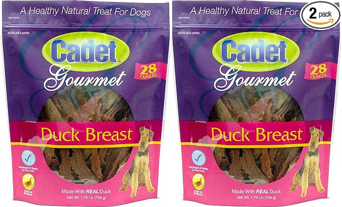 (2 Pack) Duck Breast Dog Treats, 28 Ounce