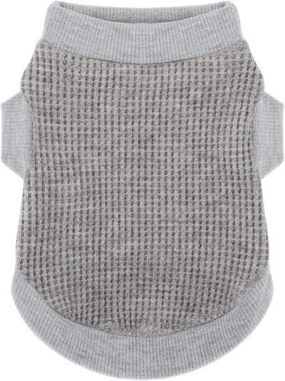 Cozy and Functional Dog Shirts for Small Puppies: Stretchable Gray Attire with Easy-On Design, Ideal for Chihuahuas and Yorkies - Enhance Comfort and Playfulness on Chill Days Small