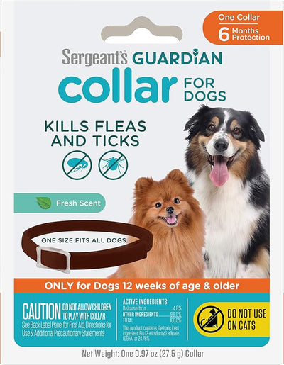Sergeant's Guardian Flea & Tick Collar for Dogs, 1 Count