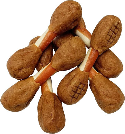 DreamBone Triple Flavor Dumbbells, Treat Your Dog to a Chew Made with Real Chicken and Vegetables