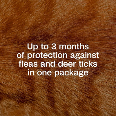 ADAMS Plus Flea and Tick Prevention Spot On for Cats, Kills Fleas & Ticks (Brown Dog/Deer Ticks), Kills and Repels Mosquitoes, Prevents Flea Infestations, 3-Month Supply, 3 Pack