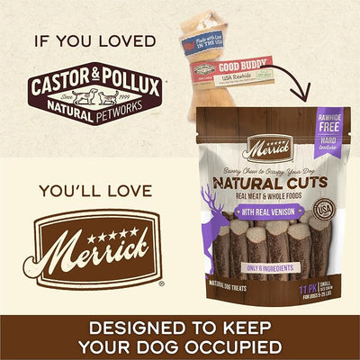 Castor & Pollux Good Buddy Made in USA Natural Chicken Flavor Rawhide Dog Bone Treats 4-5"