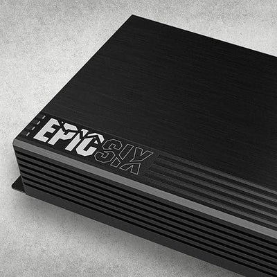 AudioControl EPICSIX 6-Channel 1200W RMS Digital Class D Full-Range Car Audio Amplifier, Compact High-Power, High/Low Pass Crossover, RCA Line Level Inputs for Aftermarket Radios, Smart Protection