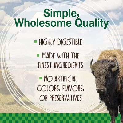 Nylabone Healthy Edibles WILD Natural Dog Chew Treats for Small Dogs, Long Lasting Dog Healthy Chew Bones Made in USA, Bison Flavor, For Dogs Up to 25 lbs. (8 Count)