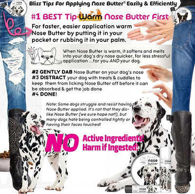 The Blissful Dog Dalmatian Unscented Nose Butter, 2-Ounce