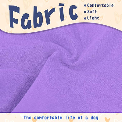 Comfortable Polyester-Cotton Dog Shirt –with 'They NOT Like US', Perfect for Small & Medium Dogs, Soft & Stylish Pet Apparel for Everyday Wear.Purple S