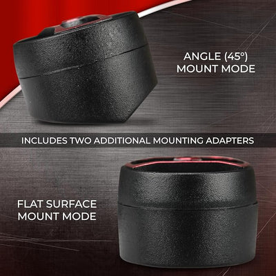 DS18 SQT1 1.3" Multi-Mount PEI Mini Dome Tweeter with 0.8" Voice Coil, Neodymium Magnet, Pair