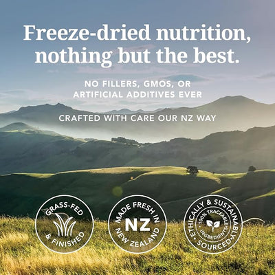 K9 Natural, Freeze-Dried Single Ingredient Dog Treats, High-Value, Low-Calorie Protein Bites for Active Dogs, Healthy Dog Training Treats, Grain-Free Reward, Beef & Organs, 1.76oz