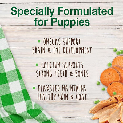 Nylabone Healthy Edibles Natural Puppy Chews Long Lasting Treats for Puppies, Turkey & Sweet Potato Dog Treats, X-Small/Petite (4 Count)