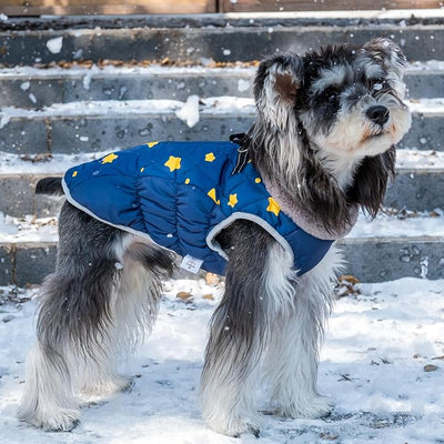 CuteBone Waterproof Winter Coat with Harness, Reflective Warm Jacket with Zipper for Cold Weather, Snowsuit for Small Medium Large Dogs