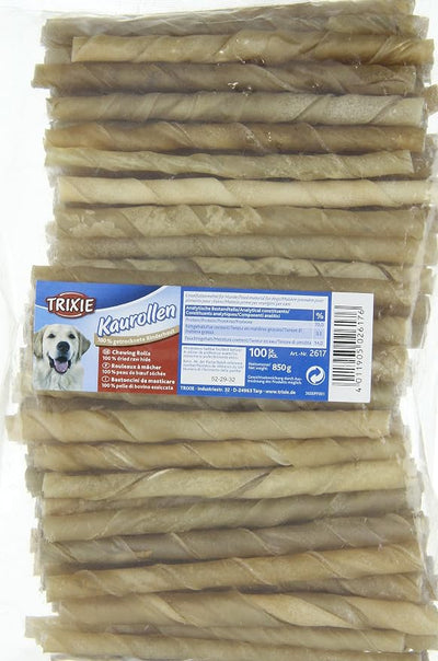 TRIXIE 2617 100 Chewing Sticks Twisted 12 cm / ・9-10 mm