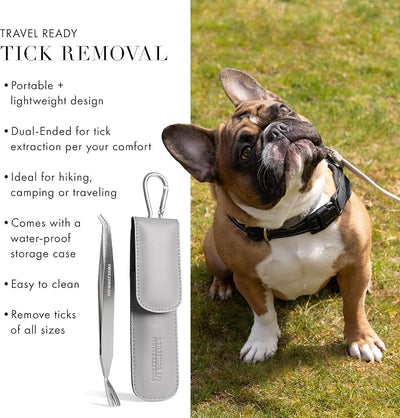 Tweezerman Precision Dual-Sided Tick Removal Tweezer & Case