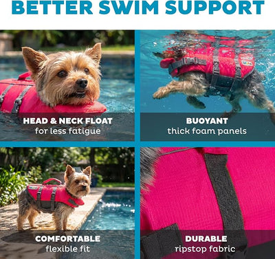 Outward Hound Granby Splash Pink Dog Life Jacket, XS