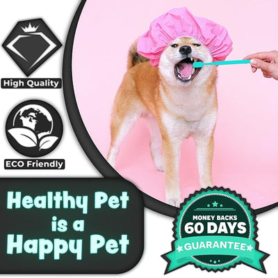 H&H Pets Toothbrush for Small Dogs & Cats - Soft and Extra Small Toothbrush Designed for Cats, Puppies, and XS Breed Dogs Like Teacups, Chihuahuas, Yorkshire, and Poodle, 4 Count Pack