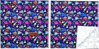 Lionheart Glory Dinosaurs Bandana - Washable Soft Dog & Cat Scarf, Square Adjustable Bandana for Small Pets
