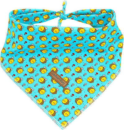 Lionheart glory St. Patrick's Day Dog Bandana Dog Kerchief 1 Pack Washable Soft Comfortable Dog Scarf, Square Adjustable Girl or Boy Dog Bandanas for Medium Large Dogs