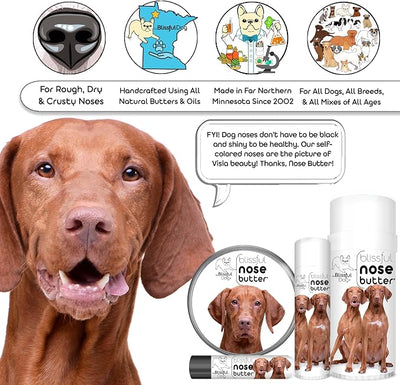 The Blissful Dog Vizsla Unscented Nose Butter - Dog Nose Butter, 8 Ounce