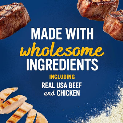 Blue Dog Bakery Protein Jerky Meat Sticks, Made w/ USA Beef #1 Ingredient, Healthy Dog Treats, All Natural, 6 oz (Pack of 8)