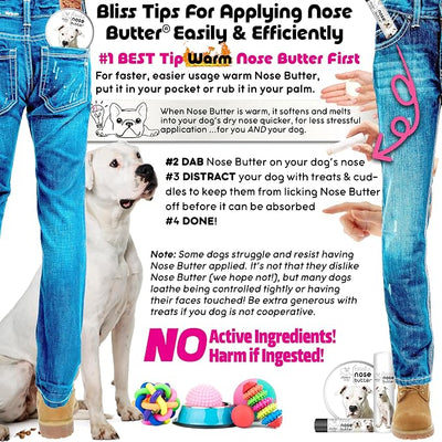 The Blissful Dog Dogo Argentino Unscented Nose Butter - Dog Nose Butter, 16 Ounce