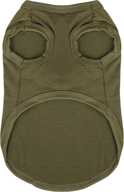 Expressive Pet Vest: Sleeveless Dog Shirt with 'I Love My Daddy' Slogan, Ideal for Chihuahuas, Poodles, Yorkies, and More Adorable Design, Ultimate Comfort, Easy Maintenance! Olive Green Large