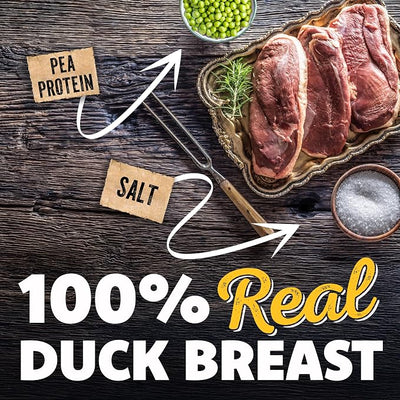 Savory Prime Duck Jerky Dog Treats, Made with 100% Real Duck Breast, Farm Raised, Healthy, Easily Digestible, High Protein, Satisfies Dog's Urge to Chew, 2 Pounds (Pack of 1)