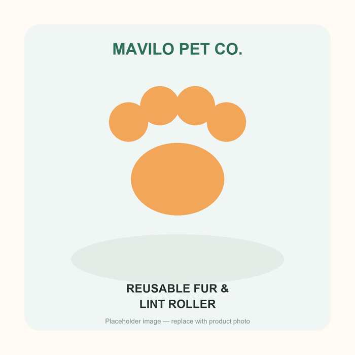Reusable pet fur and lint roller