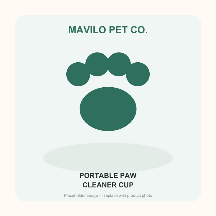 Portable paw cleaner cup with soft silicone bristles