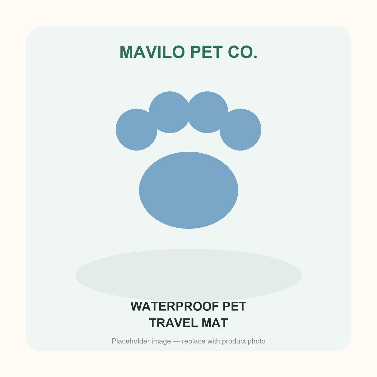 Foldable waterproof pet travel mat
