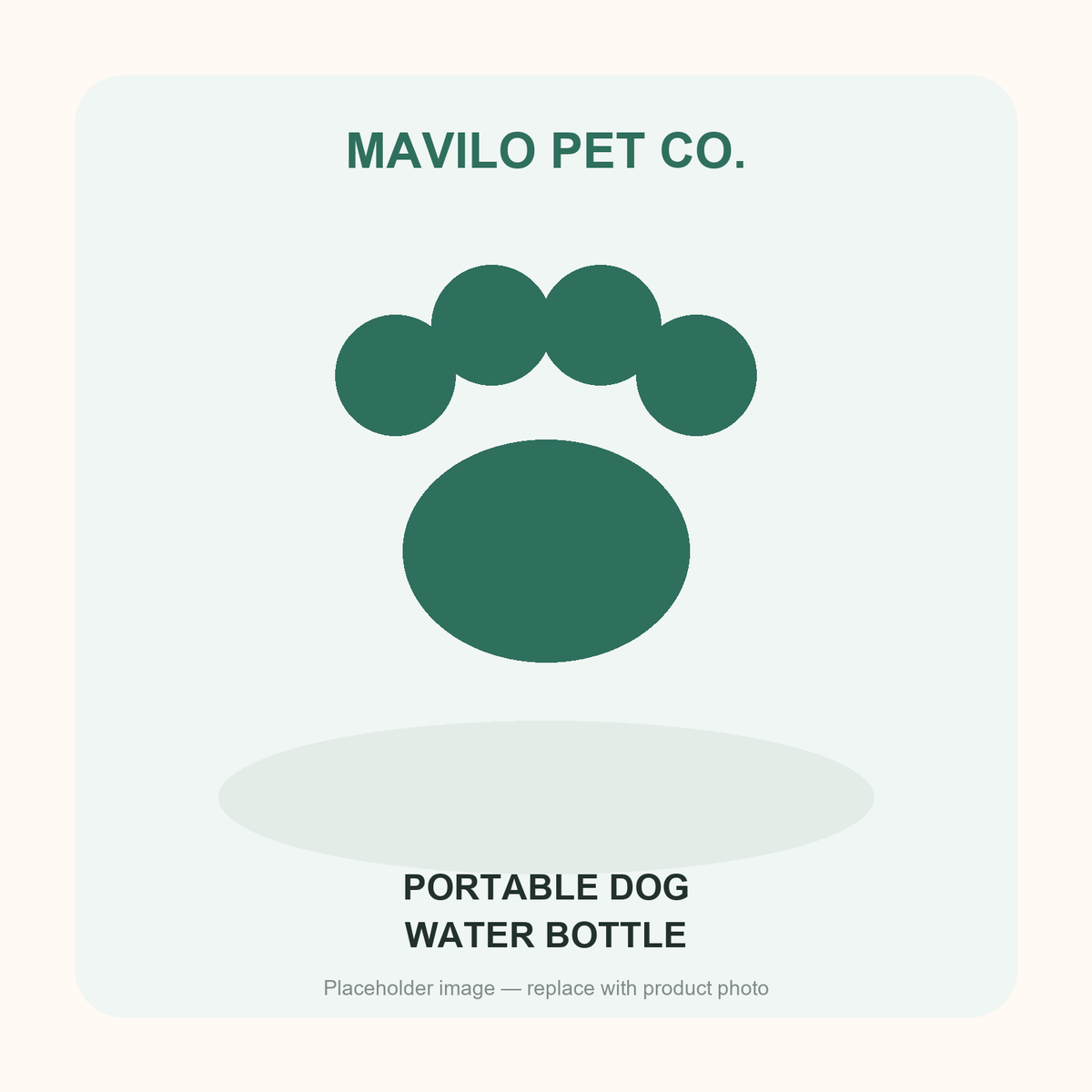 Portable dog water bottle with fold-out drinking tray